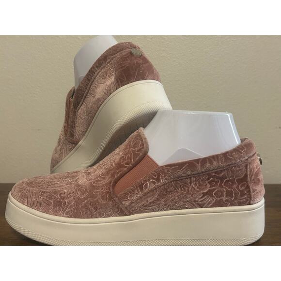 Steve Madden Gills mauve velvet slip-on sneakers Woman's Size 7.5 - Picture 2 of 10